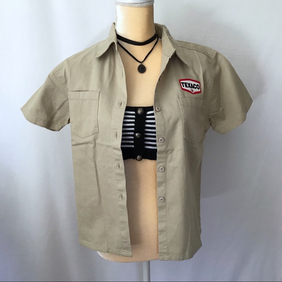 Vintage NWOT Almost Legal Texaco Button Down Shirt - Picture 2 of 6